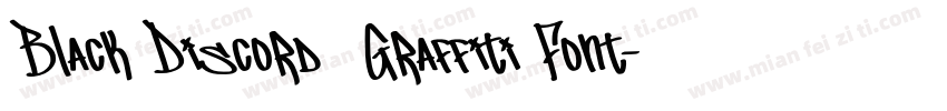 Black Discord — Graffiti Font字体转换